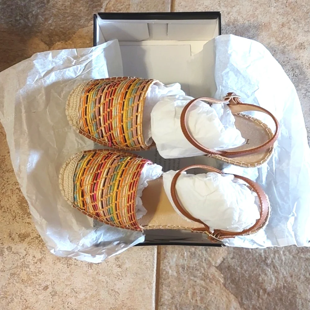 Talbots Colorful Woven Espadrilles - Picture 2 of 7